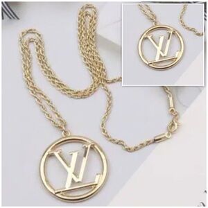 Source Unknown Stainless Steel Gold Necklace